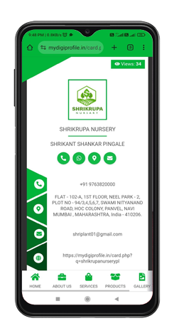 Virtual Business Card Sample