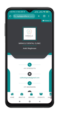 Virtual Visiting Card Sample